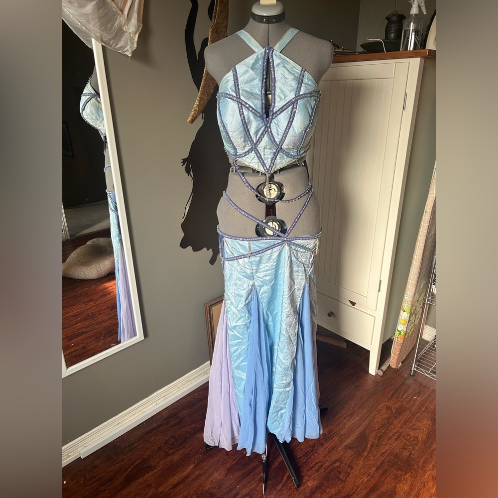 Well Loved Belly Dance Costume. 32 C cup and 41 inch Hip.